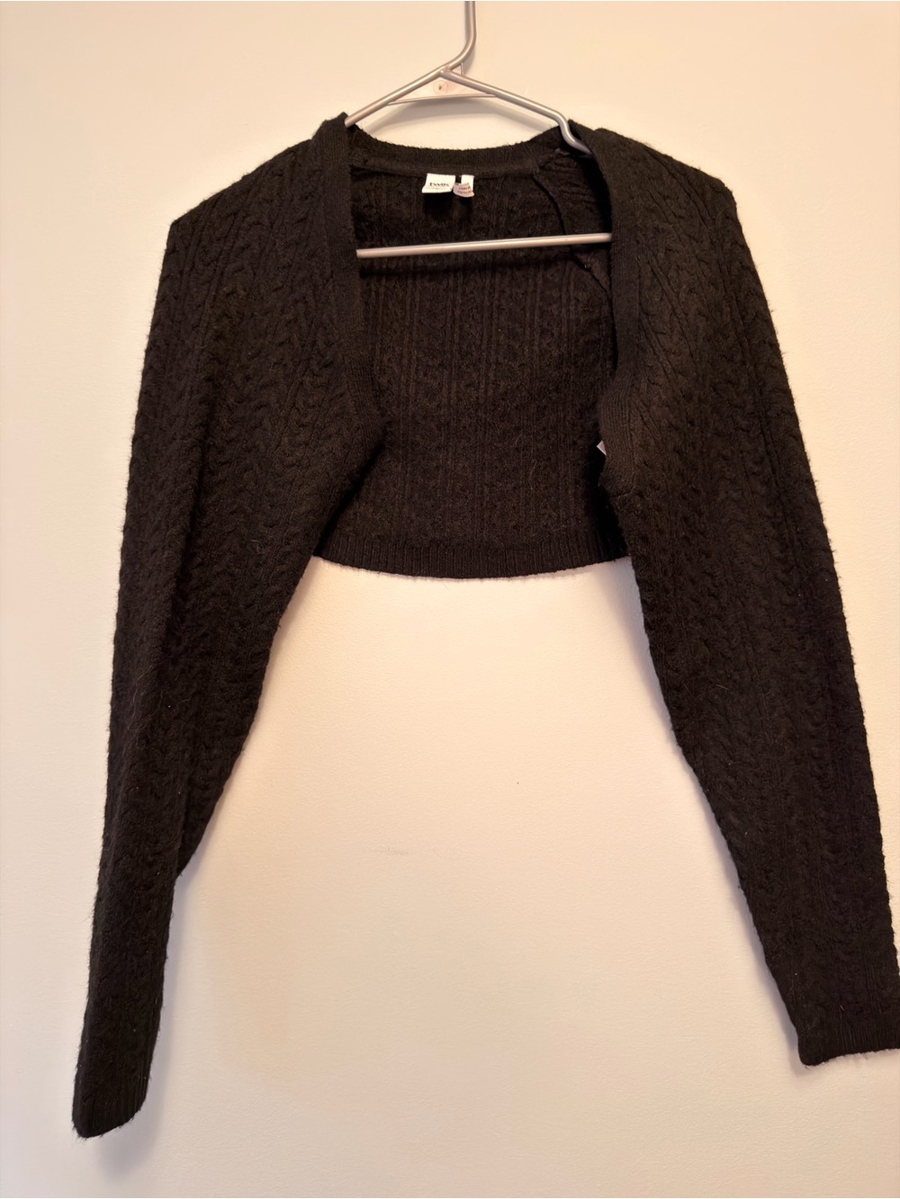 twik Cropped Shrug in Black Size M/L Like New